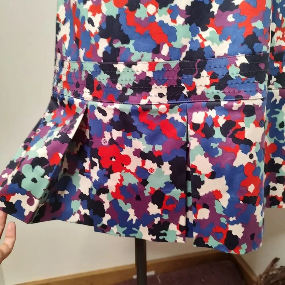 Tory Burch Berdine Floral Print Dress Size 10